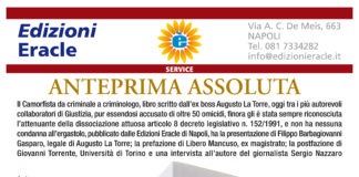 Il 12 aprile a Caserta prima nazionale de IL CAMORFISTA il libro verità dell’ex boss La Torre