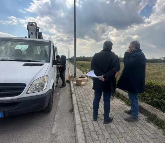Maddaloni: il sindaco De Filippo rivede impianto illuminazione pubblica, giá ripristinate due zone